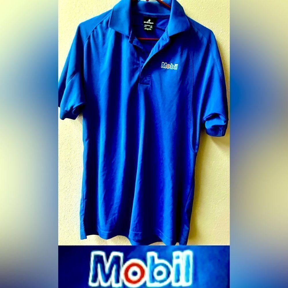 MOBIL STATION UNIFORM ARAMARK SHIRT MENS SIZE S